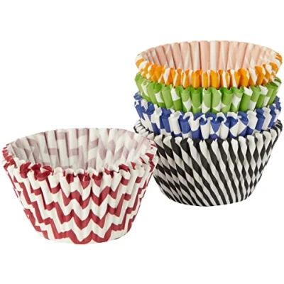 Image of KitchenCraft Sweetly Does It Muffin Cases, Assorted Printed Patterns, Paper, Multi Colour, Pack of 160