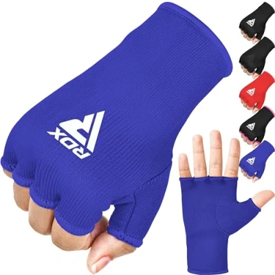 Image of RDX Boxing Hand Wraps Inner Gloves for Punching Half Finger Elasticated Bandages under Mitts Fist Protection Great MMA, Muay Thai, Kickboxing, Martial Arts Training, Combat Sports