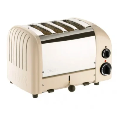 Image of Dualit Classic Vario AWS Utility Cream 4 Slot Toaster With FREE Gift
