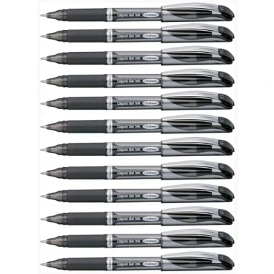 Image of Pentel EnerGel Xm 1.0 mm Tip Pen (Pack of 12), Black