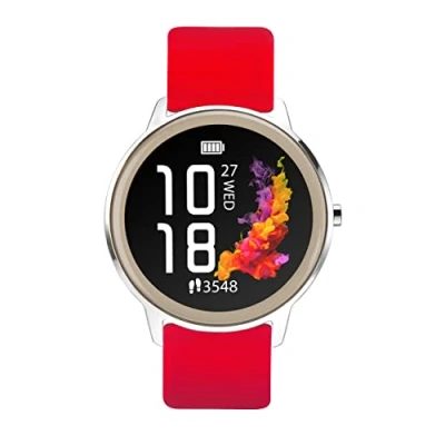 Image of Sekonda Flex Womens 42mm Smart Watch with Heart Rate and Sleep Monitor, Daily Activity, Sports, Music, Weather &amp; Message Functions, Silicone Strap