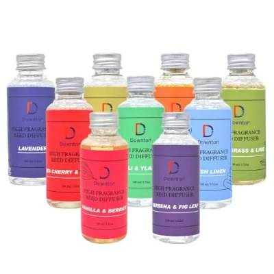Image of New Reed Diffuser Oil Bottle 100ML Aromatic Fragrance Scent AIR FRESHENER Home (Orange &amp; Lemon)