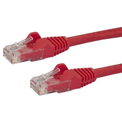 Image of Startech 0.5m Red Snagless Cat6 Patch Cable