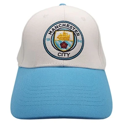 Image of Man City Contrast Snapback Baseball Cap Sky White
