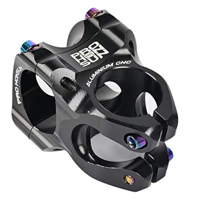 Image of AKDSteel 31.8 Stem Wake Mountain Bike CNC Short Handlebar Aluminum Alloy MTB Parts for Cycling，Road Bike, MTB, BMX, Fixie Gear 559 black 31.8mm*28.6mm