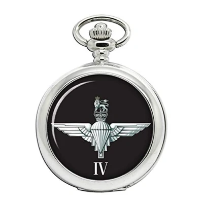 Image of Giftshop UK 4th Battalion Parachute Regiment, British Army Full Hunter Pocket Watch
