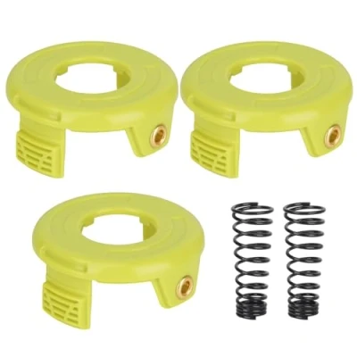Image of Yweller RAC118 RAC119 Grass Trimmer Cover Spool Suitable for Ryobi RLT3025F, RLT3025S, RLT3525S, RLT2523, RLT3525, RLT3123 (3 Covers + 2 Spring)