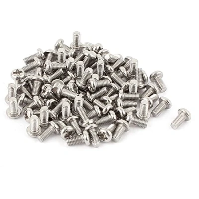 Image of sourcing map M3 x 6mm 304 Stainless Steel Cross Head Phillips Pan Screws Bolt 60pcs
