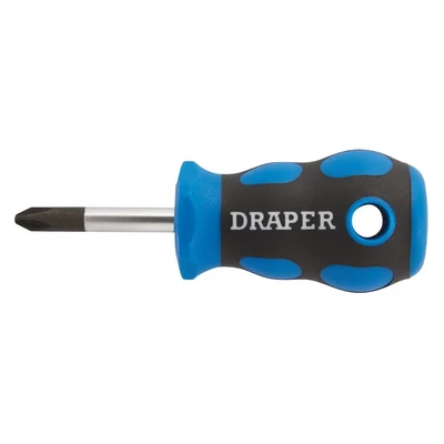 Image of Draper Soft Grip Cross Slot Screwdriver, No.2 x 38mm