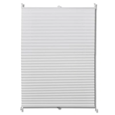 Image of vidaXL Plisse Blind 50x100cm White Pleated