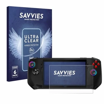 Image of Savvies 6 Pack Screen Protector compatible with MSI Claw A1M Protection Film Clear