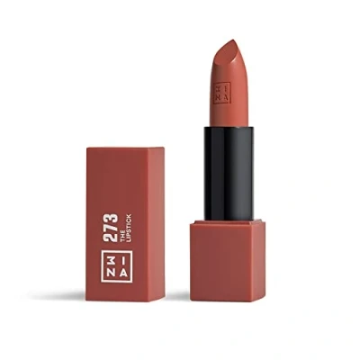 Image of 3INA MAKEUP the Lipstick 273 Warm Brown with Vitamin E &amp; Shea Butter to Nourish Lips Long Lasting Lip Colour Matte Finish and Creamy Texture Vegan Cruelty Free