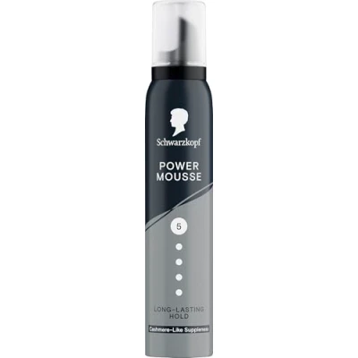 Image of Schwarzkopf Mousse Power 200ml, Hold Level 5 Hair Styling, for Dry and Damaged Hair, with Cashmere Like Suppleness, Vegan formula*