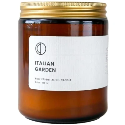 Image of OCTŌ Italian Garden Rosemary + Orange Sage Scented Candle. Made with Essential Oils and Soy Wax. 250ml