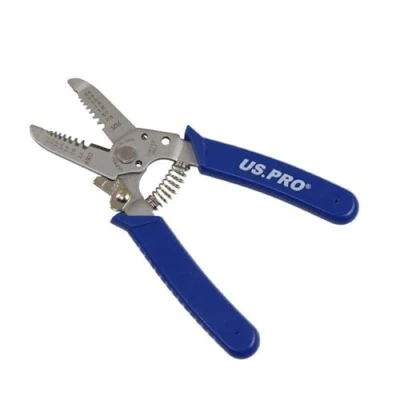 Image of US PRO Tools Stainless Steel Wire Strippers Cutters 6 Inch 0.6 2.6mm 6840