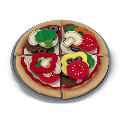 Image of Melissa &amp; Doug Felt Play Food Pizza Set, 29 x 3 cm