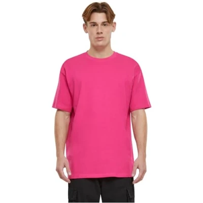 Image of Urban Classics Heavy Basic Tshirt, Men&#039;s, Size: Large, Hibiskuspink