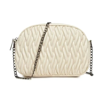 Image of Miss Lulu Women Cross Body Bag Shoulder Satchel Handbags Messenger Bag, Synthetic Leather, Wave Texture, Tassel Decoration, Classic