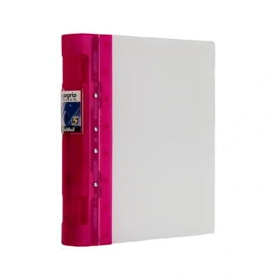 Image of Exacompta Guildhall Ergogrip Binder, 4 Rings, A4 Extra Wide Raspberry
