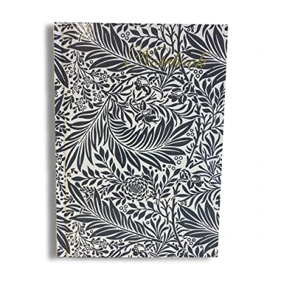 Image of Maturi A5 Hardback Notebook, William Morris Larkspur Design with Gold Foil Detailing and Gloss Finish