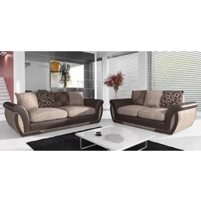 Image of MK Sofas 2 Seater Sofa for Living room Attractive Brown Shannon Sets Bedroom, Drawing &amp; Office Premium Quality Couches Easy to Clean and Resistant Fluids