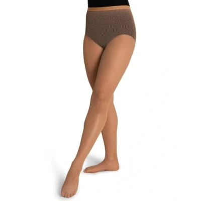 Image of Capezio Women’s Professional Fishnet Tights, Seamless Tights For Dance &amp; Performance, Premium Women Can Wear Ballet, Burlesque More Toasted Almond, XL (Xtra Large)