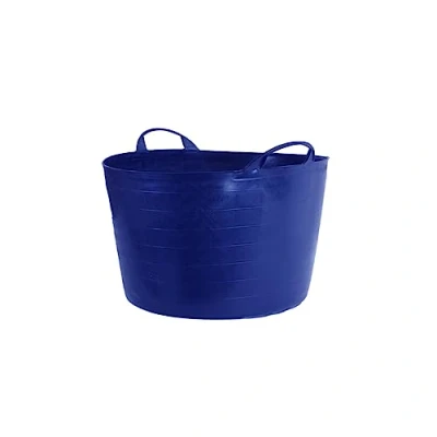 Image of Plastic Flexi Tubs (65 Litre) Heavy Duty FLEXIBLE STORAGE BUCKET Multi Purpose Round CONTAINER LARGE TUB GARDEN (Blue)