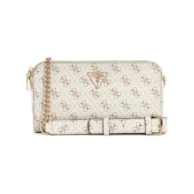 Image of GUESS Women&#039;s Daryna Status Crossbody, Cream Logo, One Size