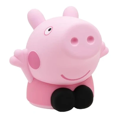 Image of Paladone Peppa Pig Squishy Lamp Officially Licensed Free Standing Desk Light, Gaming Room Decor and Merchandise for Boys Girls, Nightlight Gift Accessory Playroom Bedroom