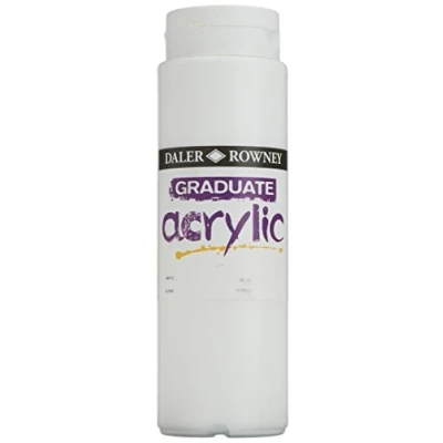 Image of GRADUATE ACRYLIC 500ML WHITE,DR123500011