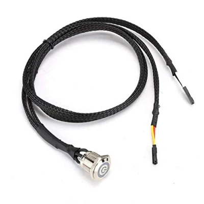 Image of ASHATA Computer Power Button Cable, PC Reset Switch LED Cable Wire Kit Assemble for Computer(Blue)