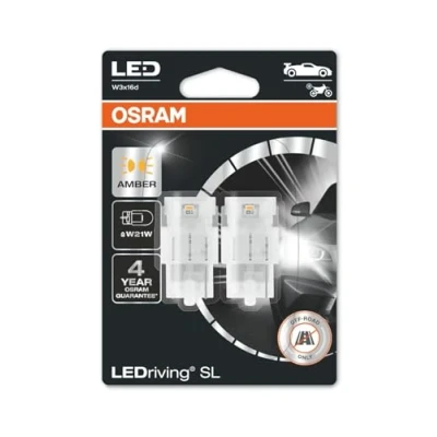 Image of OSRAM LEDriving® SL, ≜ W21W, Amber, LED signal lamps, Off road only, non ECE, Double Blister