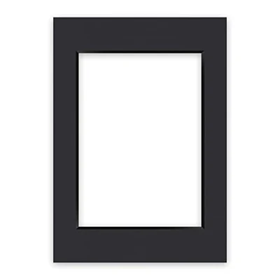 Image of nielsen Conservation Picture Mount Black A2, 42x59.4cm to fit Image Size A3, 29.7x42cm, Acid Free (pH Neutral) Protective Photo Mount, Smooth Surface