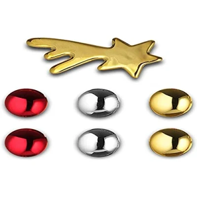 Image of Alessi Bark For Christmas BM06MAGNET Design Magnet Set In Porcelain, 7 Pieces