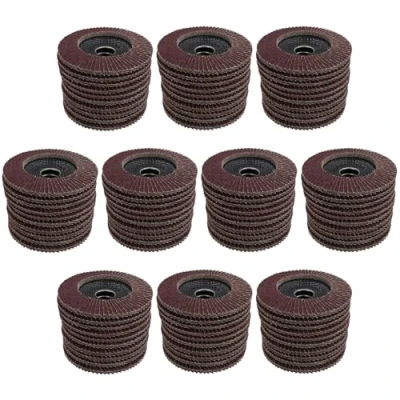 Image of 100 x Flap Discs 40 Grit Angle Grinder 4.5&quot; (115mm) Flat Sanding Grinding AU025
