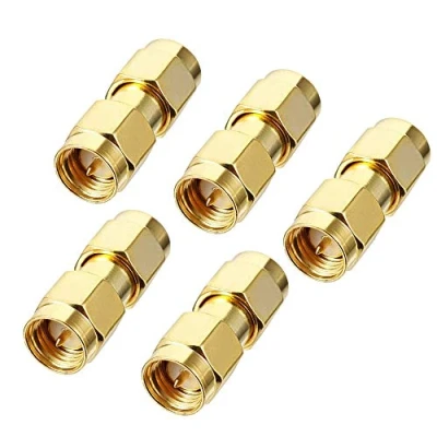 Image of TengKo RF Coaxial Adapter Connector SMA Coax Jack Male to (5 Pack)