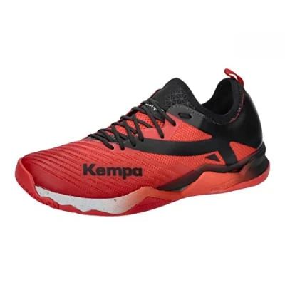 Image of Kempa Men&#039;s Wing Lite 2.0 Trainers, Running Shoes, Sports Handball, Jogging, Outdoor, Leisure Lightweight and Breathable, red Black, 10 UK
