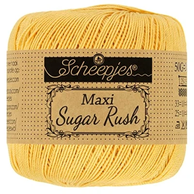 Image of Scheepjes Maxi Sugar Rush 154 Gold Yarn 10x50g
