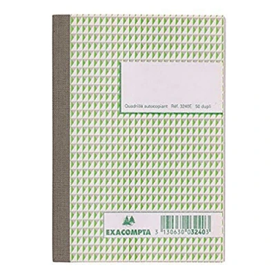 Image of Exacompta 3240E Duplicate Books 50 Self Copying Sheets 5 x Cross Ruled 14.8 10.5 cm Set of 10 [French Import]