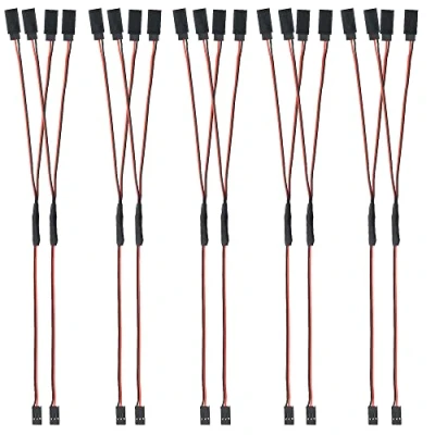 Image of 10 Pieces 50 cm Servo Y Wiring Harness RC Extension Distribution Cable Connector 3 Pin JR Plug 1 Male Head with 2 Female