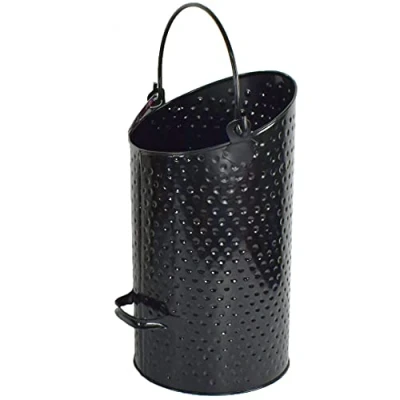 Image of Galvanised Steel Hammered Eclipse Coal Hod Scuttle Bucket