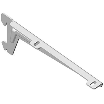 Image of Element System Winkelträger Bracket 1Row, Set of 2, 5 Settings, 3 Colours, Length 18 CM for Wooden Floors, 1813300045 Wall Rail, White