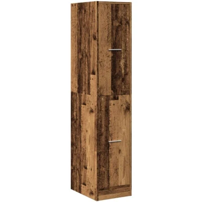 Image of vidaXL Apothecary Cabinet Old Wood 4 Drawers Engineered Home &amp; Office Storage 30x41x144.5 cm