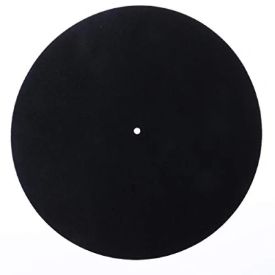 Image of SHOTAY Turntable Mat,10&quot; 3mm Thick Anti Static Felt Platter Mat Vibration Slipmat Audiophile For LP Vinyl Record Players black