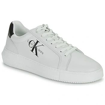Image of Calvin Klein Jeans Chunky Cupsole Trainers, Men&#039;s, Size: 9, White/black Leather