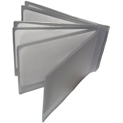 Image of Replacement Plastic Credit Card Purse / Wallet Insert Sleeves (1 x 6 Landscape)