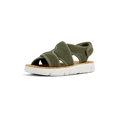 Image of Camper Oruga Sandals, Women&#039;s, Size: 5, Dunkelgrün Textile