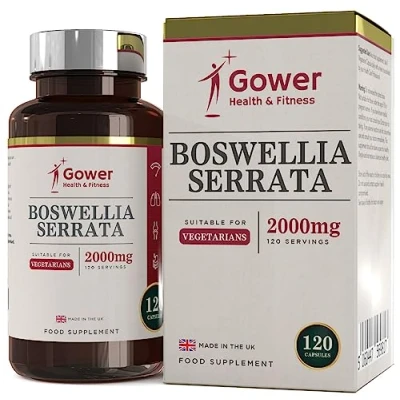 Image of GH Boswellia Serrata 2000mg High Strength Capsules 5:1 Extract 120 Vegan Frankincense Supplement Non GMO &amp; Gluten Free Made in The UK