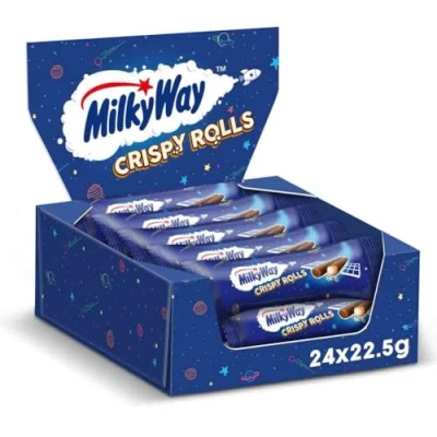 Image of Milky Way Crispy Rolls, Milk Chocolate, Biscuit Snack bar, Single 22.5 g