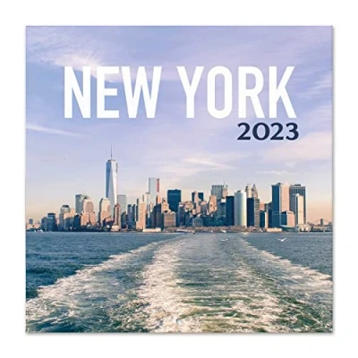 Image of Grupo Erik Official New York Wall Calendar 2023 12&quot; x FSC®, 12 Month Planner, Square 2023, Family Planner Travel 4 Bonus Months